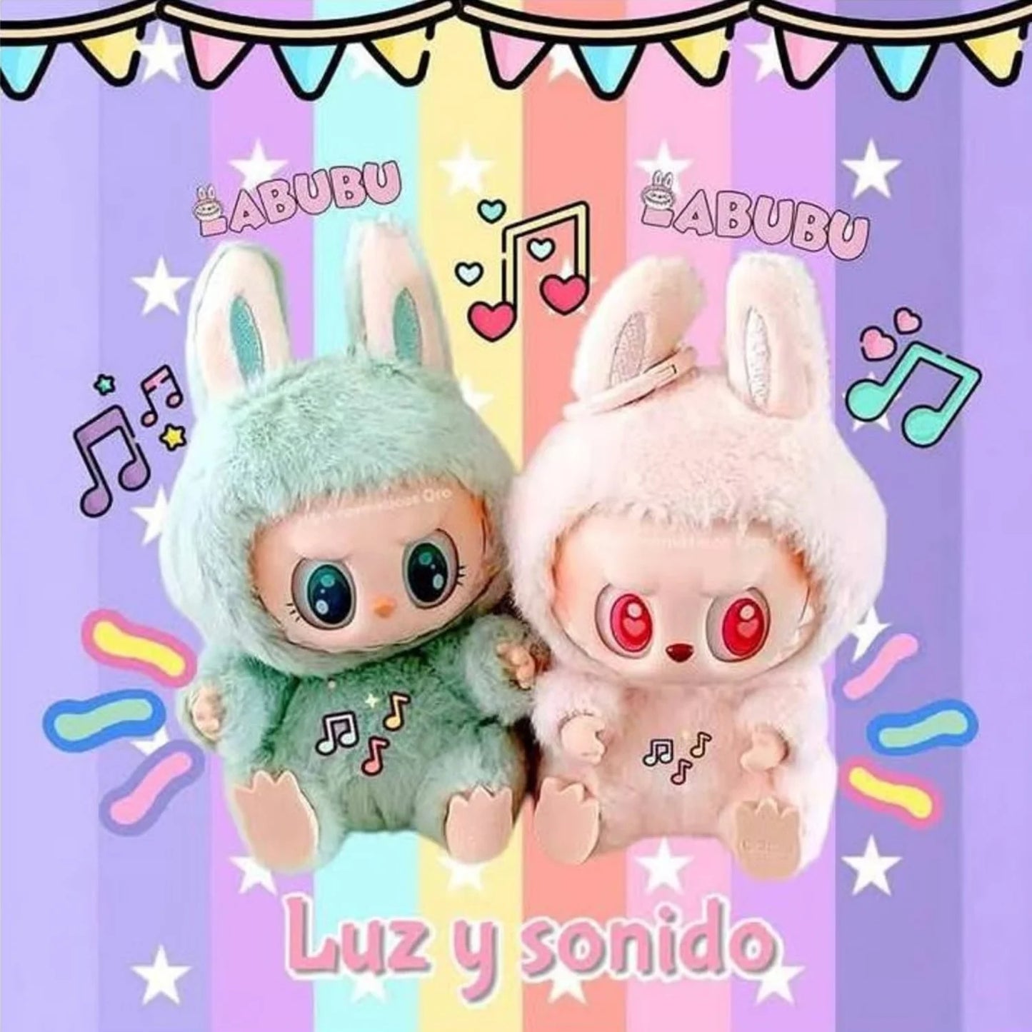 LLAVERO SORPRESA LABUBU CON LUZ Y SONIDO