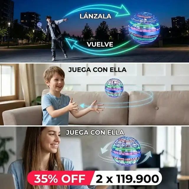 JUGUETE SPINNER BOLA VOLADORA