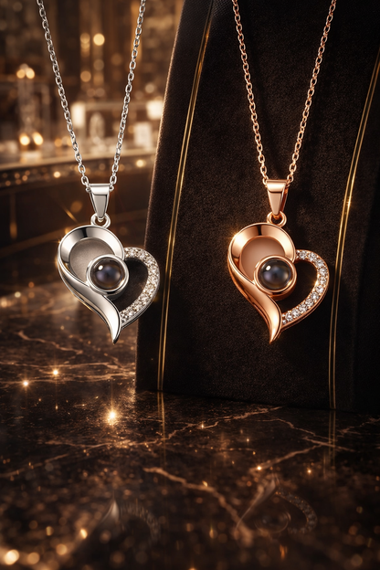 COLLAR CORAZÓN TE AMO EN 100 IDIOMAS