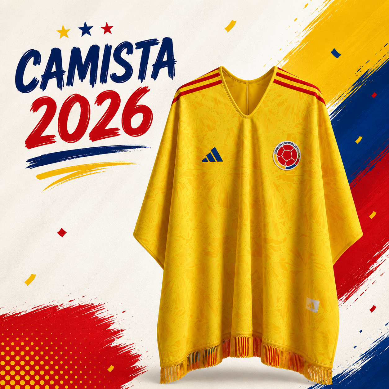 PONCHO SELECCION COLOMBIA MUNDIAL 2026