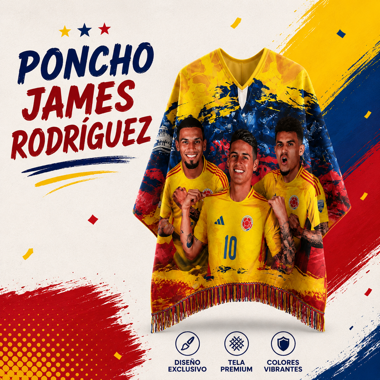 PONCHO SELECCION COLOMBIA MUNDIAL 2026