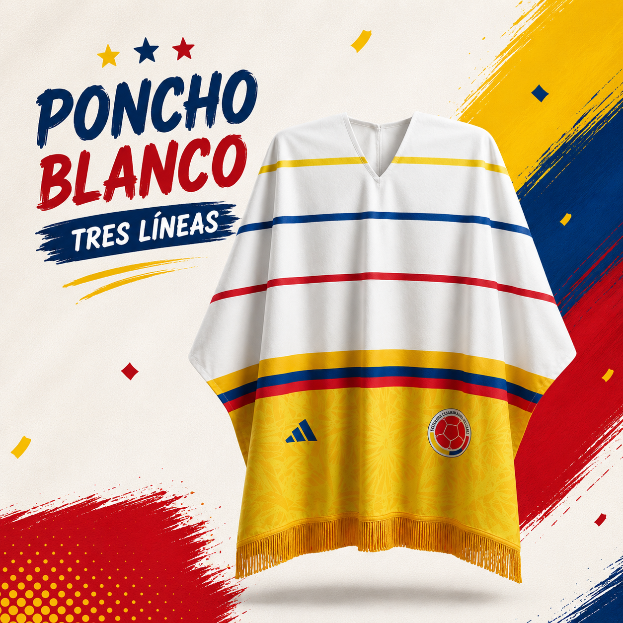 PONCHO SELECCION COLOMBIA MUNDIAL 2026
