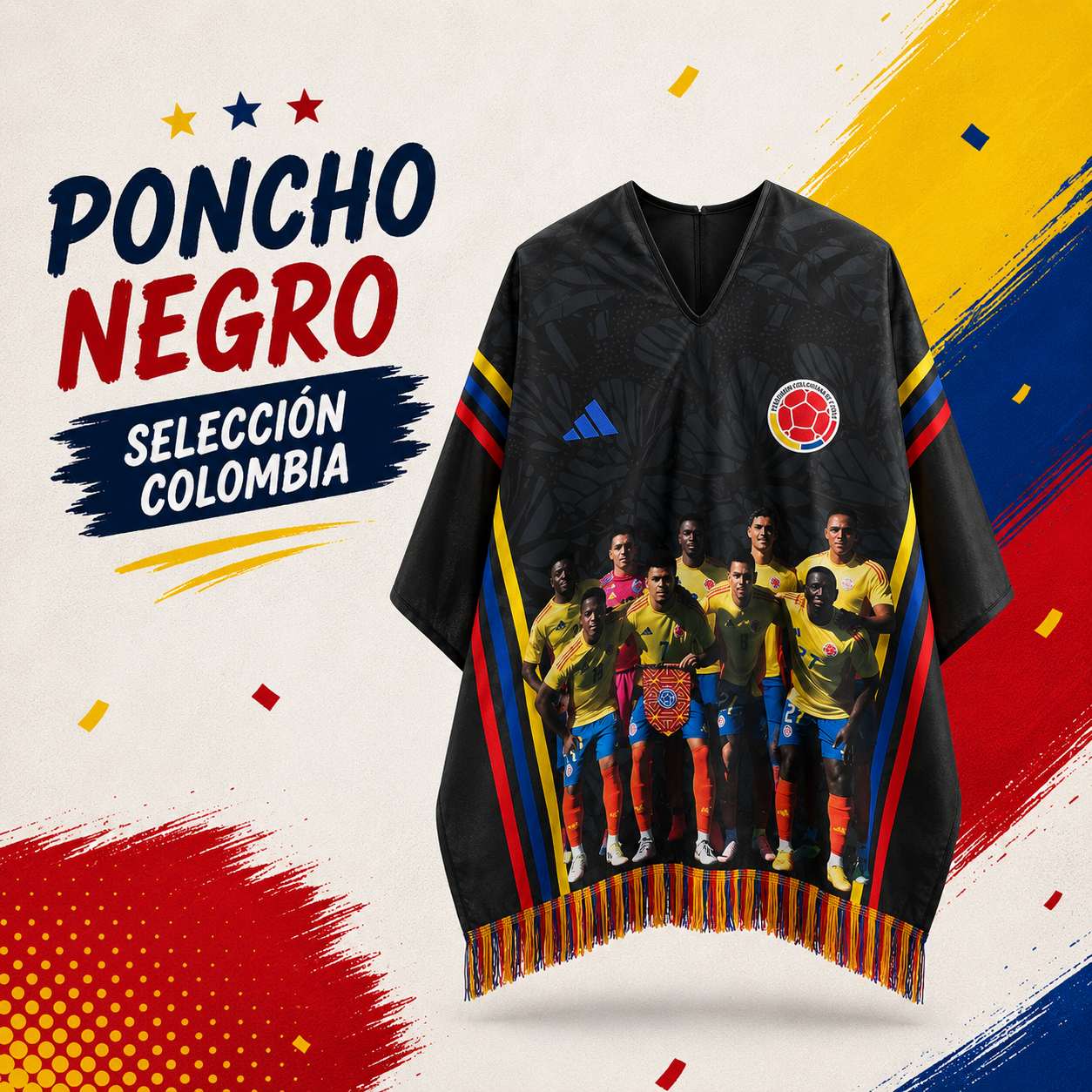 PONCHO SELECCION COLOMBIA MUNDIAL 2026