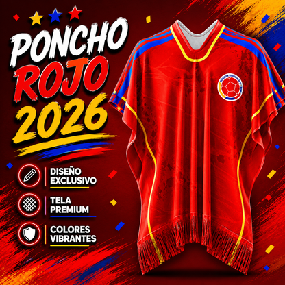 PONCHO MUNDIAL DE COLOMBIA CON CAJA