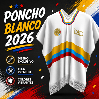PONCHO MUNDIAL DE COLOMBIA CON CAJA