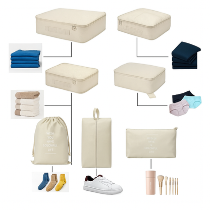 ORGANIZADOR DE EQUIPAJE X7 PIEZAS