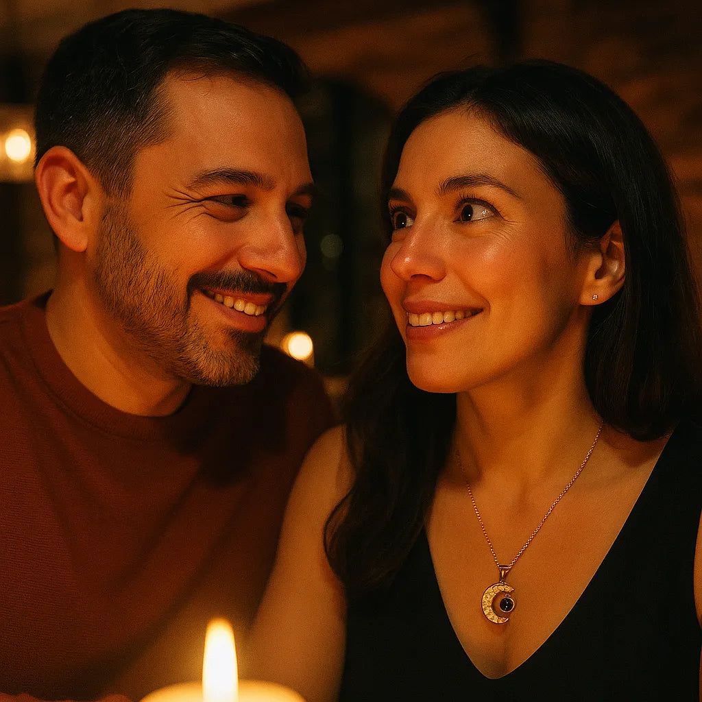 COLLAR  LUNA TE AMO EN 100 IDIOMAS