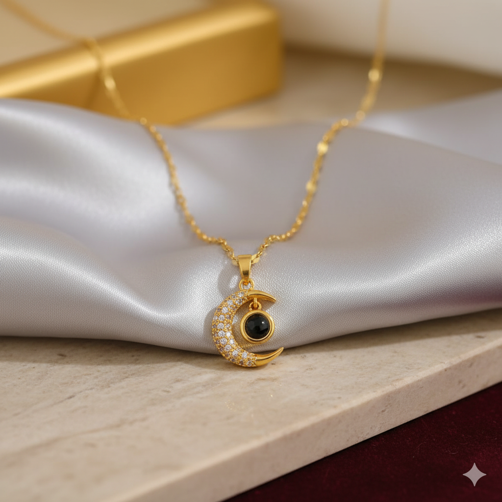 COLLAR  LUNA TE AMO EN 100 IDIOMAS