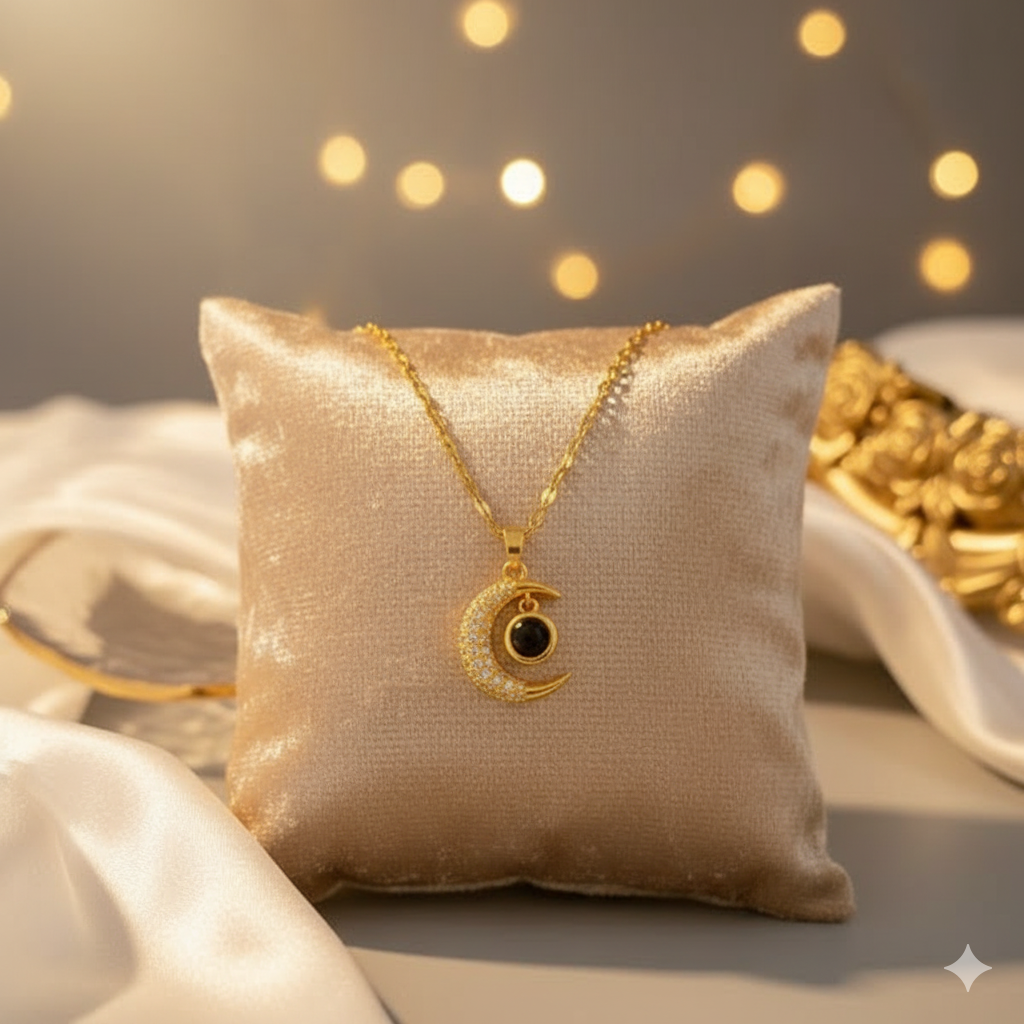 COLLAR  LUNA TE AMO EN 100 IDIOMAS