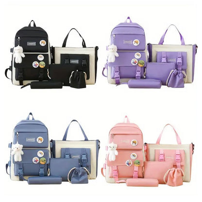 SET MALETA ESCOLAR (5 en 1)