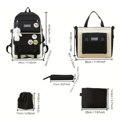 SET MALETA ESCOLAR (5 en 1)