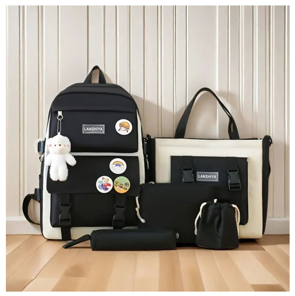 SET MALETA ESCOLAR (5 en 1)