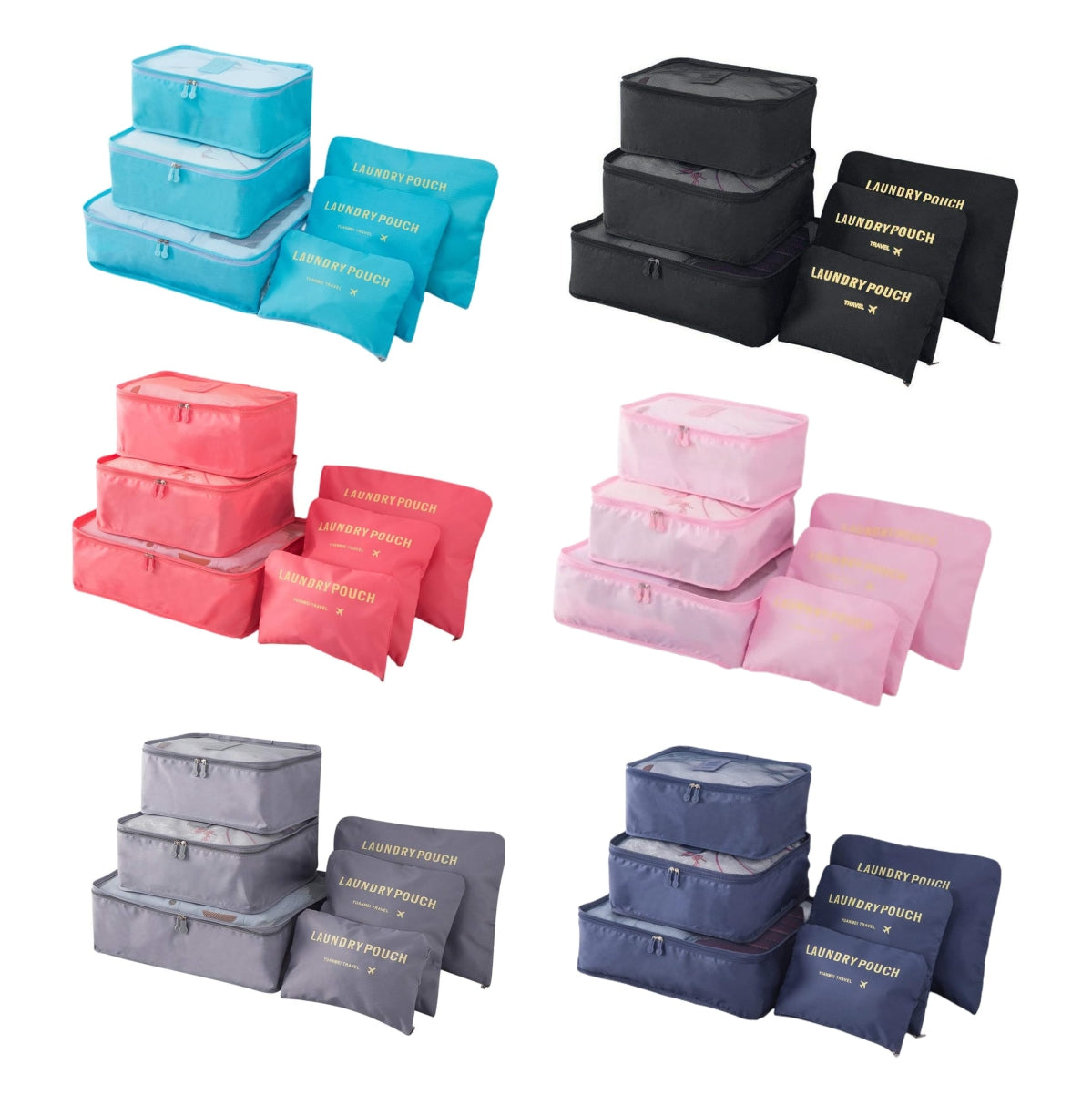 BOLSAS ORGANIZADORAS DE VIAJE X6