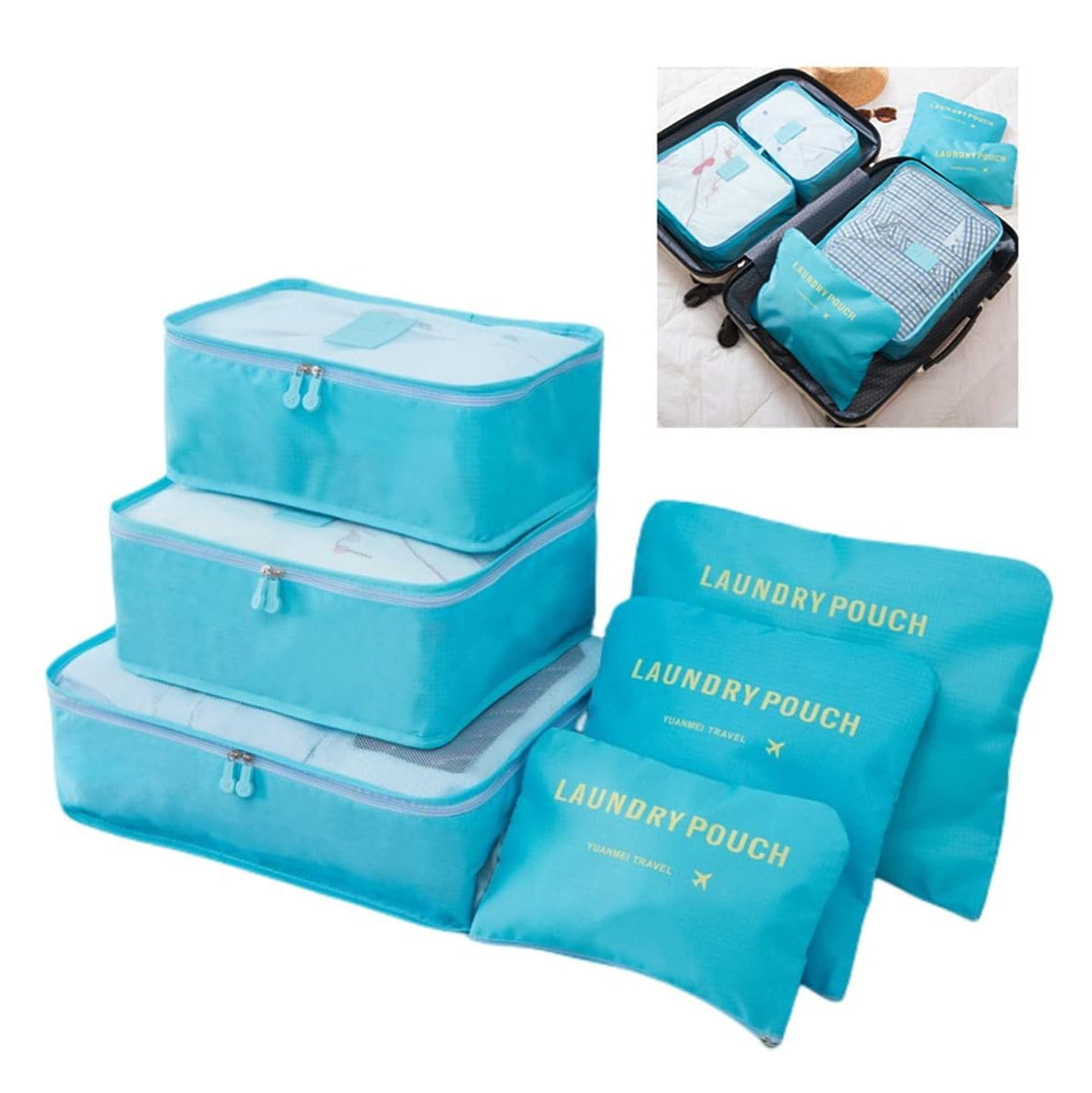 BOLSAS ORGANIZADORAS DE VIAJE X6